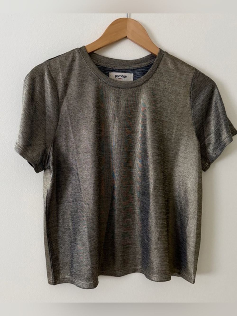 Porridge Men's Short-Sleeve Crew Neck Tee in Heather Gray